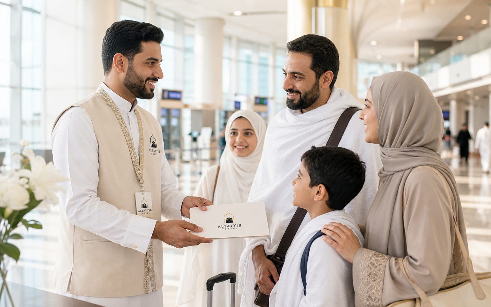 استقبال في المطار