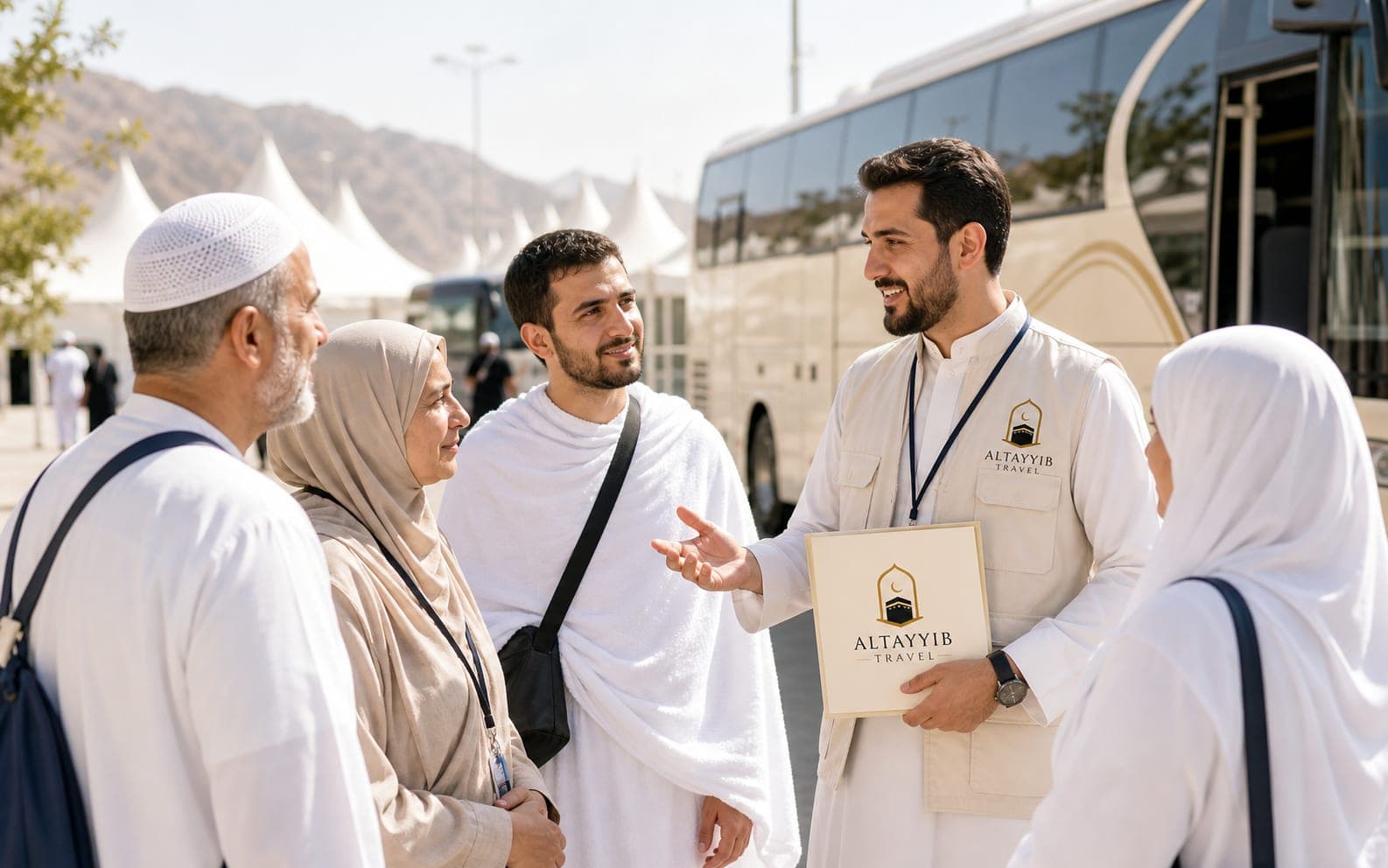 Hajj group with guidance